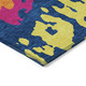 3' X 5' Pink Orange And Blue Abstract Washable Indoor Outdoor Area Rug