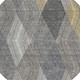 8' Pewter Gray And Gold Round Argyle Washable Indoor Outdoor Area Rug