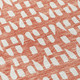 3' X 5' Salmon And Ivory Geometric Washable Indoor Outdoor Area Rug