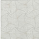 9' X 12' Ivory And Taupe Geometric Washable Indoor Outdoor Area Rug