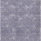 10' X 14' Purple And Ivory Geometric Washable Indoor Outdoor Area Rug