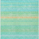 8' X 10' Aqua Green And Yellow Striped Washable Indoor Outdoor Area Rug