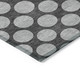 8' X 10' Charcoal And Ivory Polka Dot Washable Indoor Outdoor Area Rug