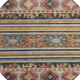8' Rust Gray And Gold Round Tribal Washable Indoor Outdoor Area Rug