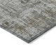 9' X 12' Pewter And Ivory Abstract Washable Indoor Outdoor Area Rug