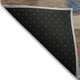 8' X 10' Beige Blue And Gold Striped Washable Indoor Outdoor Area Rug
