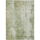 8' X 10' Sage And Ivory Abstract Washable Indoor Outdoor Area Rug