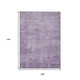 9' X 12' Lavender And Plum Abstract Washable Indoor Outdoor Area Rug