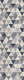 2' X 6' Navy Blue Geometric Diamond Area Rug