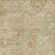 3' X 5' Salmon Fern Green And Beige Floral Medallion Washable Indoor Outdoor Area Rug