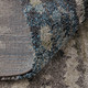 7' X 10' Gray Black And Ivory Abstract Distressed Area Rug
