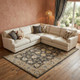 8' X 10' Taupe Tan And Ivory Floral Hand Tufted Area Rug