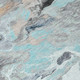 8' X 10' Teal Blue Gold And Gray Abstract Washable Indoor Outdoor Area Rug