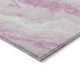9' X 12' Pink And Silver Abstract Washable Indoor Outdoor Area Rug