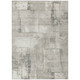 9' X 12' Beige And Gray Geometric Washable Indoor Outdoor Area Rug