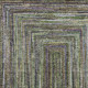 8' X 10' Olive Green Lavender And Fern Green Geometric Washable Indoor Outdoor Area Rug