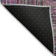 5' X 8' Pink Mauve And Teal Blue Geometric Washable Indoor Outdoor Area Rug