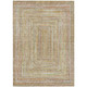 8' X 10' Tan Beige And Gold Geometric Washable Indoor Outdoor Area Rug