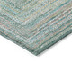 8' X 10' Teal Blue Beige And Ivory Geometric Washable Indoor Outdoor Area Rug