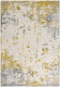 6' X 9' Gold Abstract Dhurrie Area Rug