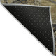 8' X 10' Brown And Charcoal Oriental Washable Indoor Outdoor Area Rug