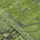3' X 5' Olive Green And Gray Oriental Washable Indoor Outdoor Area Rug