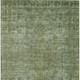 3' X 5' Olive Green And Ivory Floral Medallion Washable Indoor Outdoor Area Rug