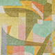 9' X 12' Wheat Orange Green And Ivory Abstract Washable Indoor Outdoor Area Rug