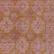 9' X 12' Blush And Orange Damask Washable Indoor Outdoor Area Rug
