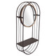 Industrial Gray Mirror Shelf