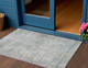 3' X 5' Linen And Ivory Abstract Washable Indoor Outdoor Area Rug