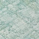 5' X 8' Teal Blue And Ivory Abstract Washable Indoor Outdoor Area Rug