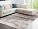 7' X 10' Gray And Brown Abstract Scraped Area Rug
