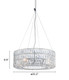 Silver Lantern Metal Chandelier With Silver Shades