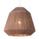 Brown Woven Paper String Hanging Pendent Lamp