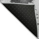 8' Gray And Silver Round Trees Washable Indoor Outdoor Area Rug