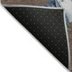 5' X 8' Brown Denim Blue And Ivory Snowmen Washable Indoor Outdoor Area Rug