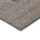 5' X 8' Taupe Denim Blue And Ivory Snowmen Washable Indoor Outdoor Area Rug