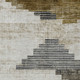 3' X 5' Brown Beige And Charcoal Geometric Washable Indoor Outdoor Area Rug