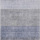 3' X 5' Denim Blue And Ivory Geometric Washable Indoor Outdoor Area Rug