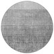 8' Gray And Silver Round Geometric Washable Indoor Outdoor Area Rug