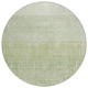 8' Sage And Ivory Round Geometric Washable Indoor Outdoor Area Rug