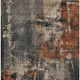 8' X 10' Taupe And Rust Abstract Washable Indoor Outdoor Area Rug