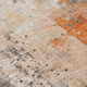 9' X 12' Orange And Gray Abstract Washable Indoor Outdoor Area Rug