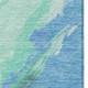 10' X 14' Pale Aqua Mint Green And Ivory Abstract Washable Indoor Outdoor Area Rug