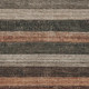 9' X 12' Rust And Taupe Striped Washable Indoor Outdoor Area Rug