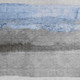10' X 14' Sky Blue And Gray Striped Washable Indoor Outdoor Area Rug