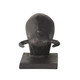 Set of Two 6" Black Metal Bull Decorative Bookends