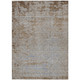 3' X 5' Taupe And Denim Blue Abstract Washable Indoor Outdoor Area Rug
