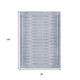 8' X 10' Blue And Ivory Geometric Washable Indoor Outdoor Area Rug
